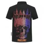 chaude polo tshirt philipp plein homme pas cher col rond de coton flame hair rainbow